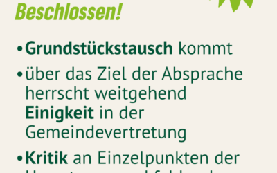 Gemein­de­ver­tre­tung zum Thema Sand­abbau (25.2.2025)
