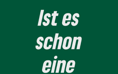 Ist es schon eine Dürre?