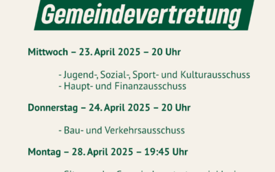 Ausschüsse und Gemeindevertretung