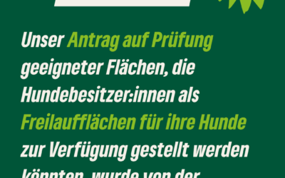 Hunde­frei­lauf­flä­chen – Antrag abgelehnt