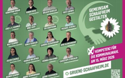 19 Köpfe, ein Ziel: Grüne Schaafheim stellen Team für die Kommunalwahl vor